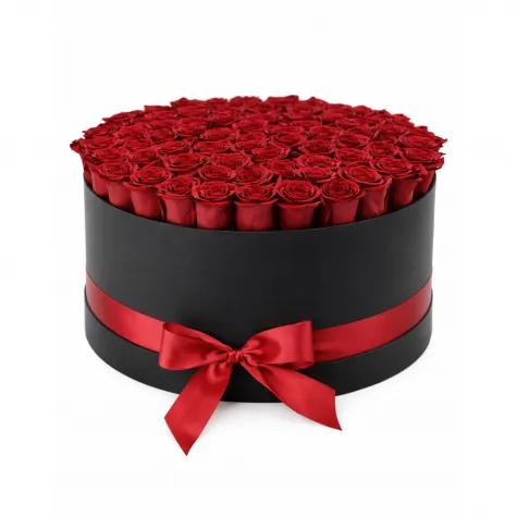 Yuvarlak Kutuda 101 Gül